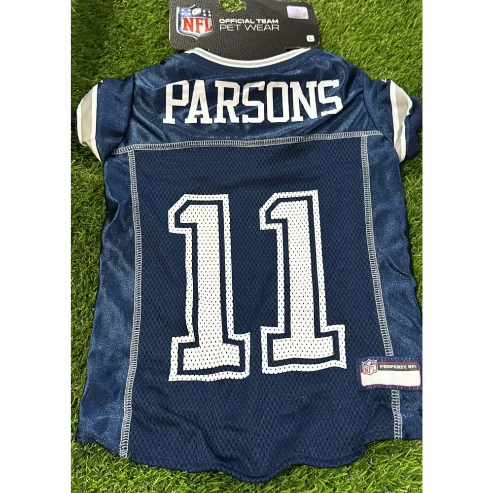 Dallas Cowboys Pet Wear #11 Micah‎ Parsons Jersey Size Large